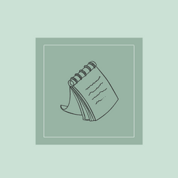 icon displaying a spiral bound notepad